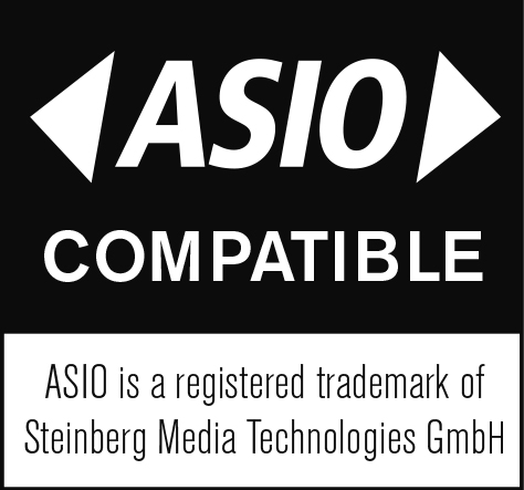 Лого на Steinberg за поддръжка на ASIO с TM