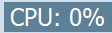 CPU usage status bar